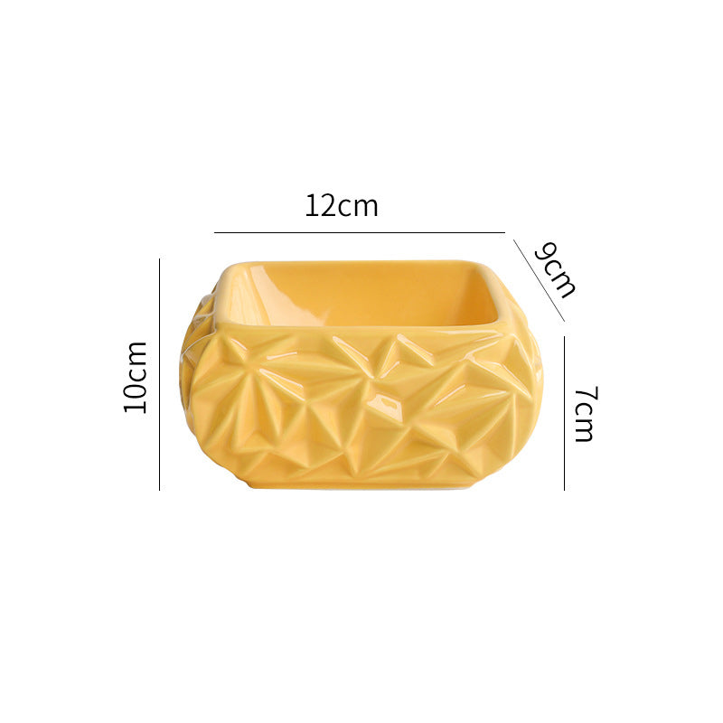 KFX-4052925 Ceramic Tall Cat Bowl - 300ml Capacity for Cats and Small Pets, Perfect Gift for Couples and Friends