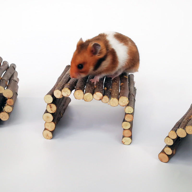 KFX-4063293 Hamster Escape Tunnel Made of Dried Apple Wood - Customizable Sizes Available