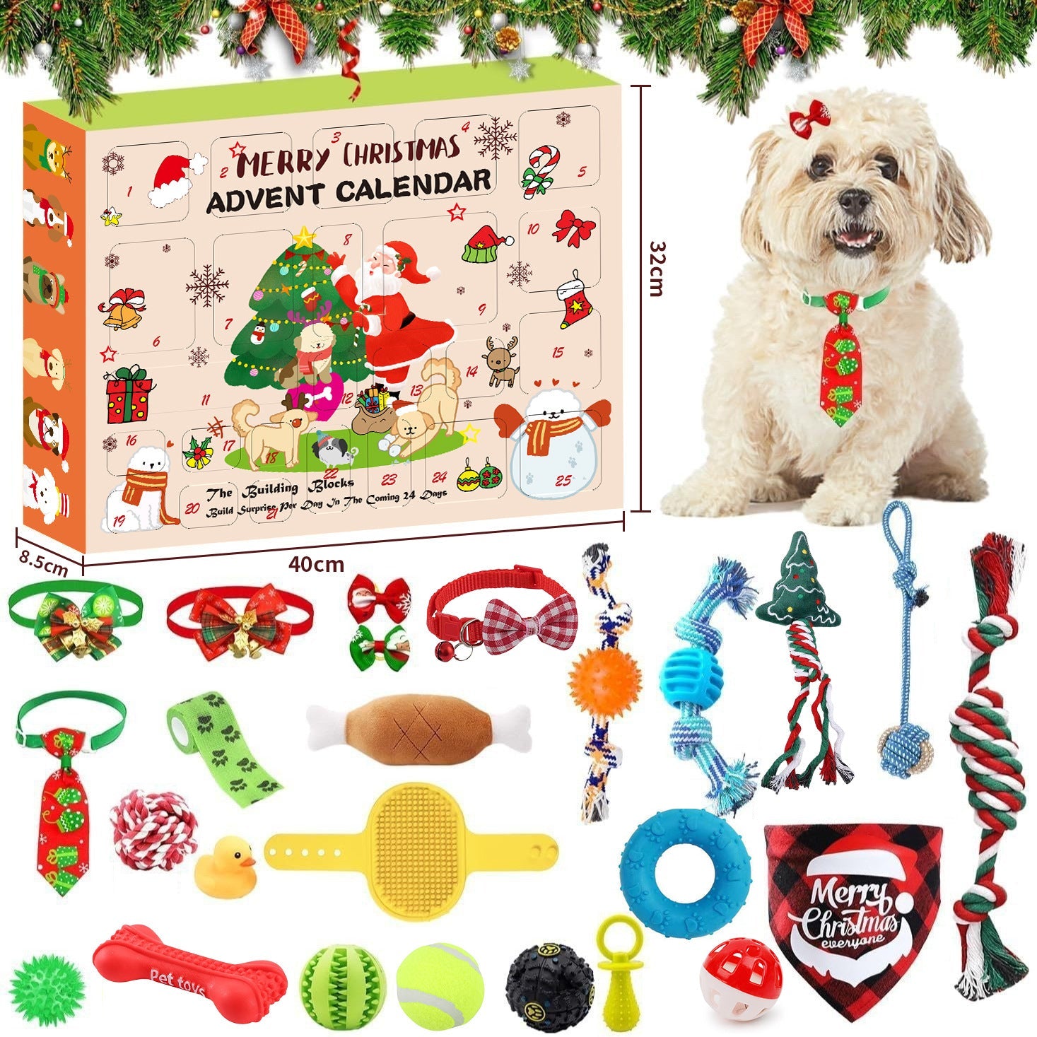 KFX-4065725 Multi-Functional Building Blocks Stress Relief Toy for Pets