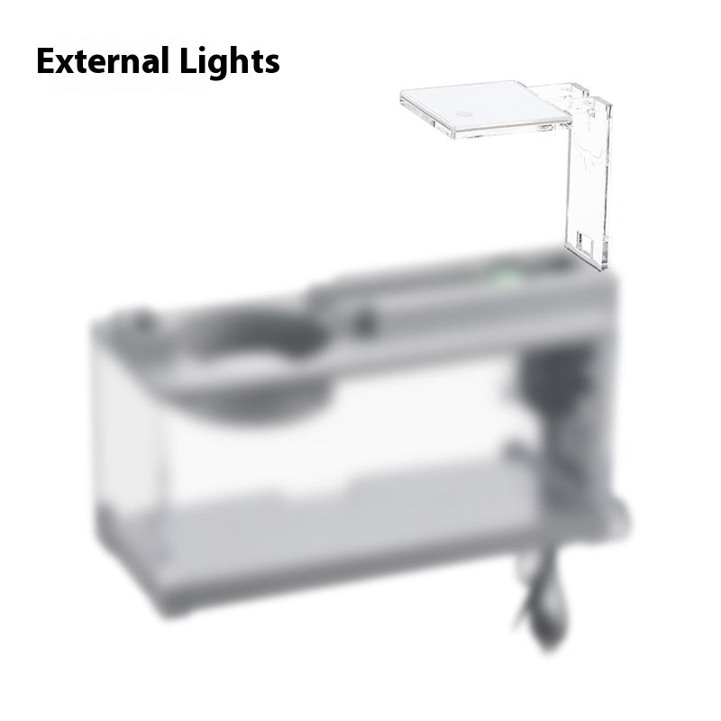 KFX-4067517 Creative Small Fish Tank with Built-in Light and Mute Water Pump