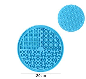 KFX-4069821 Silicone Dog Licking Pad for Interactive Play and Slow Feeding, 15cm x 15cm or 20cm x 20cm