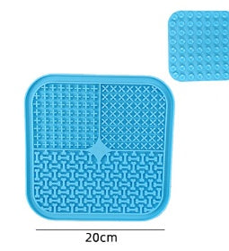 KFX-4069821 Silicone Dog Licking Pad for Interactive Play and Slow Feeding, 15cm x 15cm or 20cm x 20cm