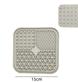 KFX-4069821 Silicone Dog Licking Pad for Interactive Play and Slow Feeding, 15cm x 15cm or 20cm x 20cm