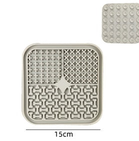 KFX-4069821 Silicone Dog Licking Pad for Interactive Play and Slow Feeding, 15cm x 15cm or 20cm x 20cm