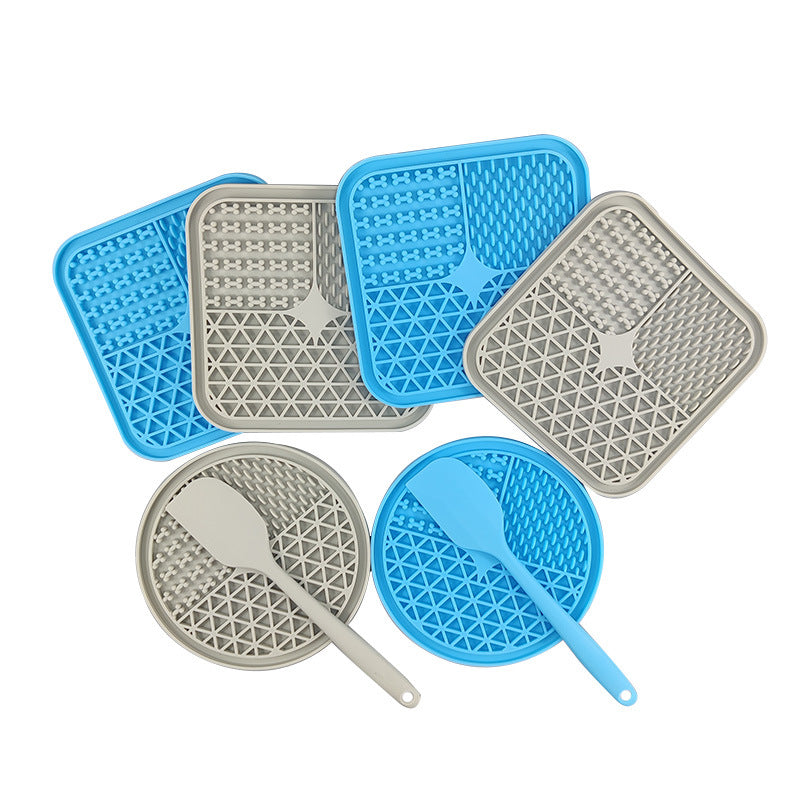 KFX-4069821 Silicone Dog Licking Pad for Interactive Play and Slow Feeding, 15cm x 15cm or 20cm x 20cm
