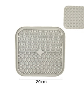 KFX-4069821 Silicone Dog Licking Pad for Interactive Play and Slow Feeding, 15cm x 15cm or 20cm x 20cm