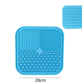 KFX-4069821 Silicone Dog Licking Pad for Interactive Play and Slow Feeding, 15cm x 15cm or 20cm x 20cm