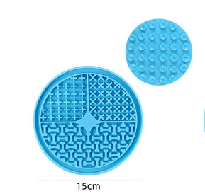 KFX-4069821 Silicone Dog Licking Pad for Interactive Play and Slow Feeding, 15cm x 15cm or 20cm x 20cm
