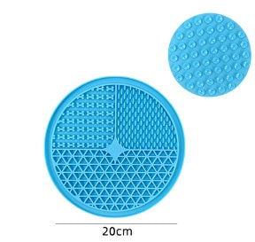 KFX-4069821 Silicone Dog Licking Pad for Interactive Play and Slow Feeding, 15cm x 15cm or 20cm x 20cm