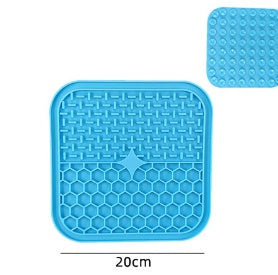 KFX-4069821 Silicone Dog Licking Pad for Interactive Play and Slow Feeding, 15cm x 15cm or 20cm x 20cm