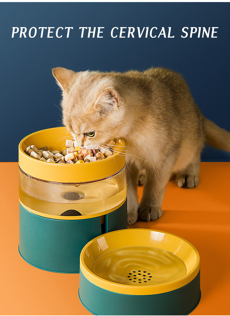 KFX-4070205 Anti-Tipping Pet Bowl Set for Dogs and Cats - Double Food and Water Bowls in Various Colors