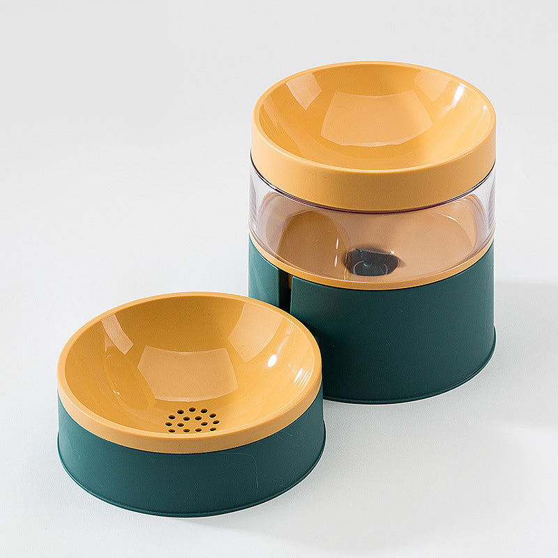 KFX-4070205 Anti-Tipping Pet Bowl Set for Dogs and Cats - Double Food and Water Bowls in Various Colors