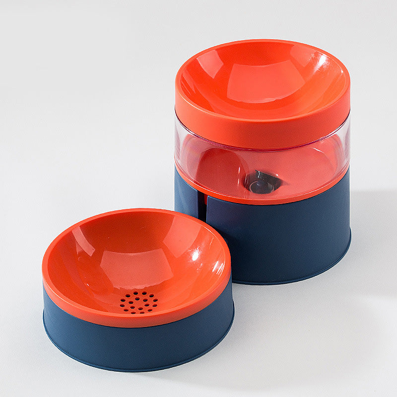 KFX-4070205 Anti-Tipping Pet Bowl Set for Dogs and Cats - Double Food and Water Bowls in Various Colors