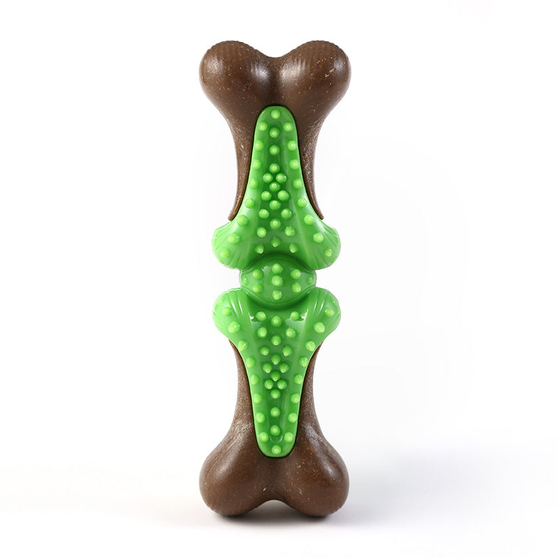 KFX-4071485 Durable Rubber Bone Chew Toy for Large Dogs, Ideal for Aggressive Chewers and Teething Support