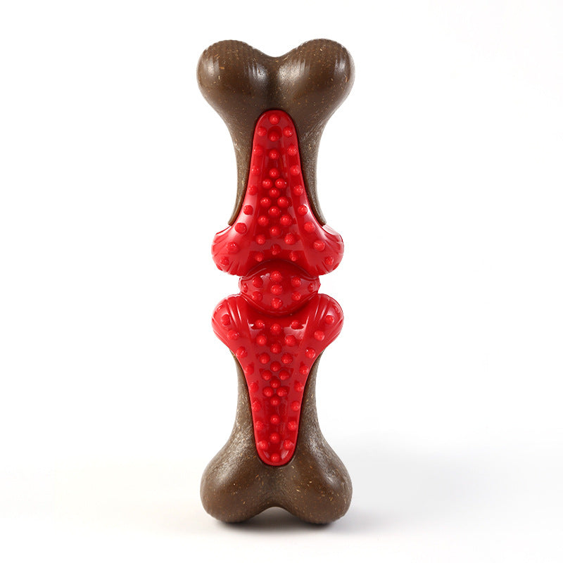 KFX-4071485 Durable Rubber Bone Chew Toy for Large Dogs, Ideal for Aggressive Chewers and Teething Support