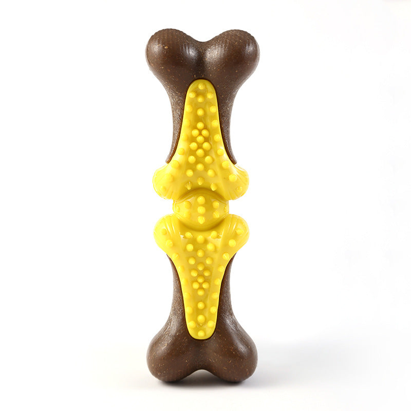 KFX-4071485 Durable Rubber Bone Chew Toy for Large Dogs, Ideal for Aggressive Chewers and Teething Support