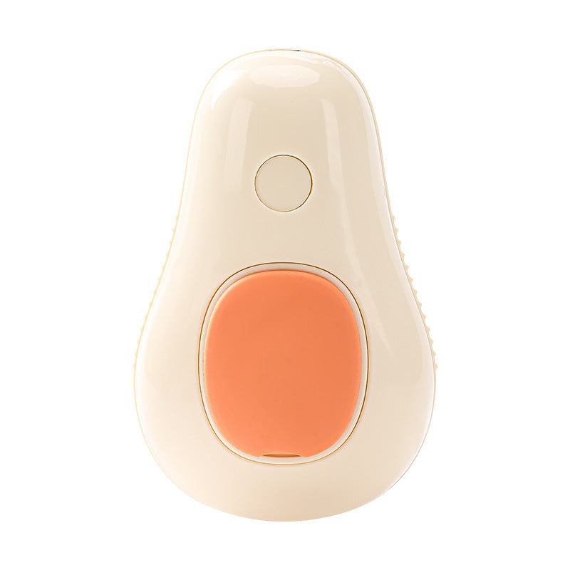 KFX-4071869 Electric Self-Cleaning Steam Grooming Brush for Cats and Dogs with Massage Feature in Avocado Design