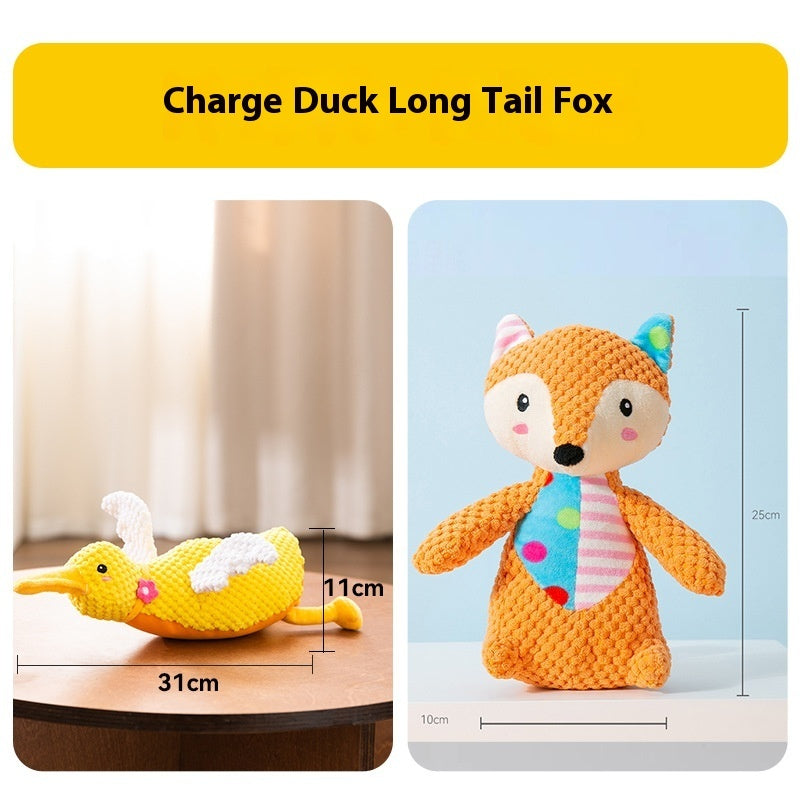 KFX-4072637 Bite-Resistant Molar Dog Toy Set – Funny Shark, Sleeping Goose & More
