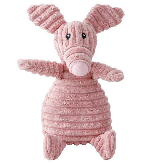 KFX-4073661 Plush Dog Toy with Sound Features - Crocodile, Rabbit, Mouse, Monkey, Pig, Sheep, Duck, Fox, Rhino, Elephant, Bear, Lion, and Dog Designs