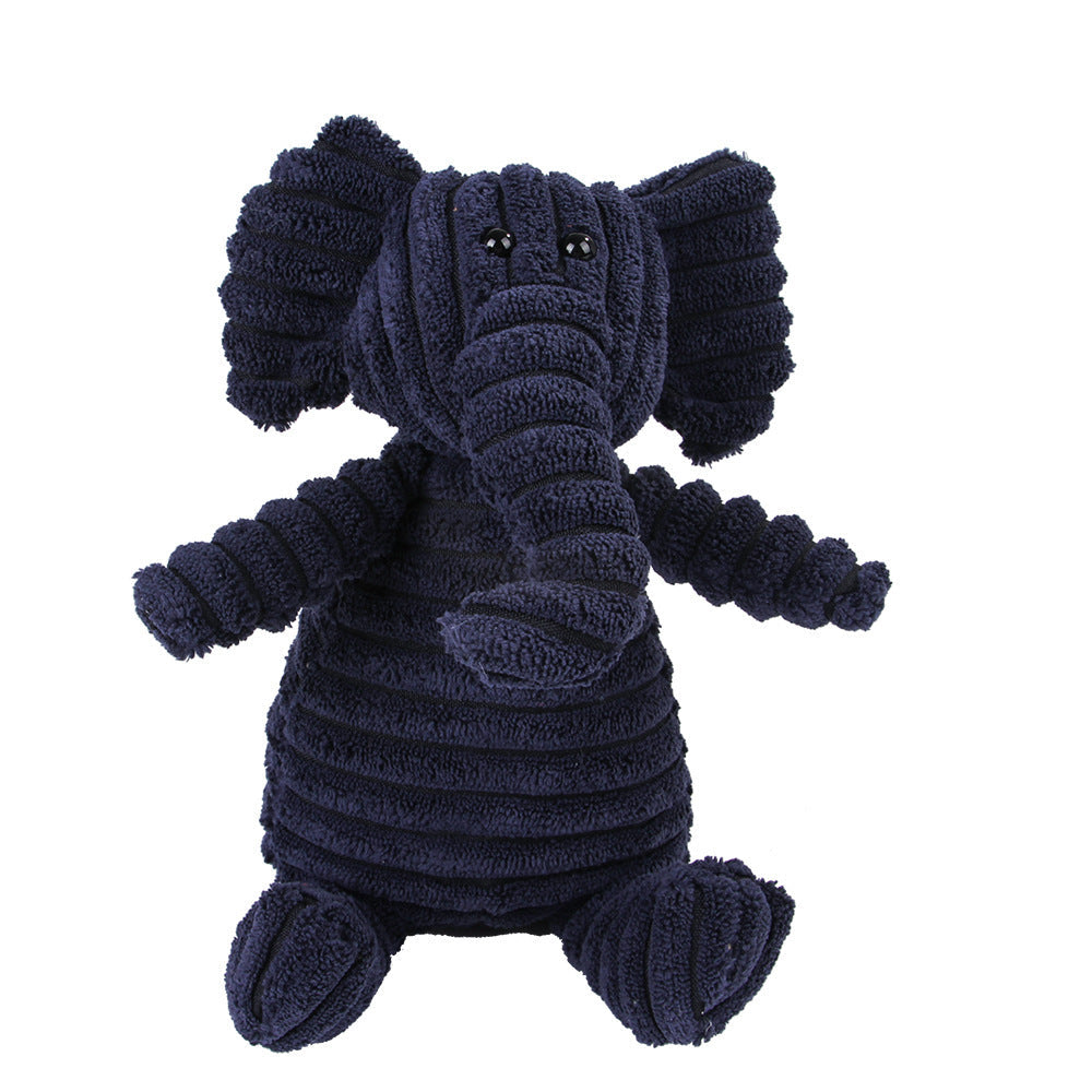 KFX-4073661 Plush Dog Toy with Sound Features - Crocodile, Rabbit, Mouse, Monkey, Pig, Sheep, Duck, Fox, Rhino, Elephant, Bear, Lion, and Dog Designs