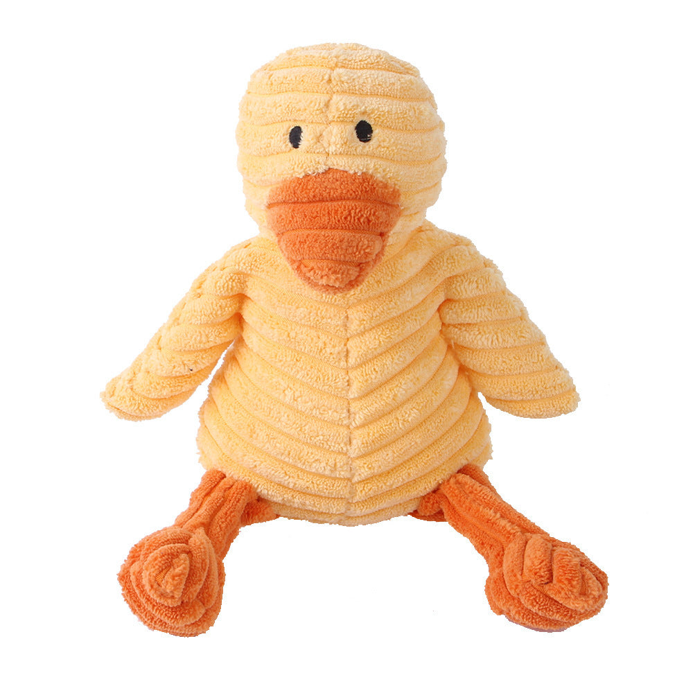 KFX-4073661 Plush Dog Toy with Sound Features - Crocodile, Rabbit, Mouse, Monkey, Pig, Sheep, Duck, Fox, Rhino, Elephant, Bear, Lion, and Dog Designs