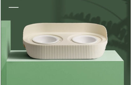 KFX-4074173 Ceramic Cat Food Bowl for Cervical Spine Protection, Available in Various Sizes and Colors