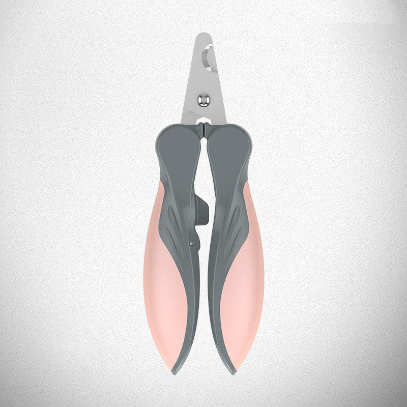 KFX-4075581 Ergonomic Dog Nail Clippers with Soft Rubber Grip and Stainless Steel Blades