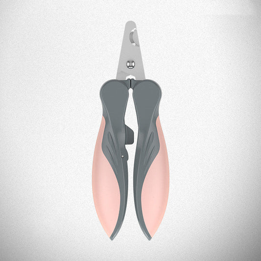 KFX-4075581 Ergonomic Dog Nail Clippers with Soft Rubber Grip and Stainless Steel Blades