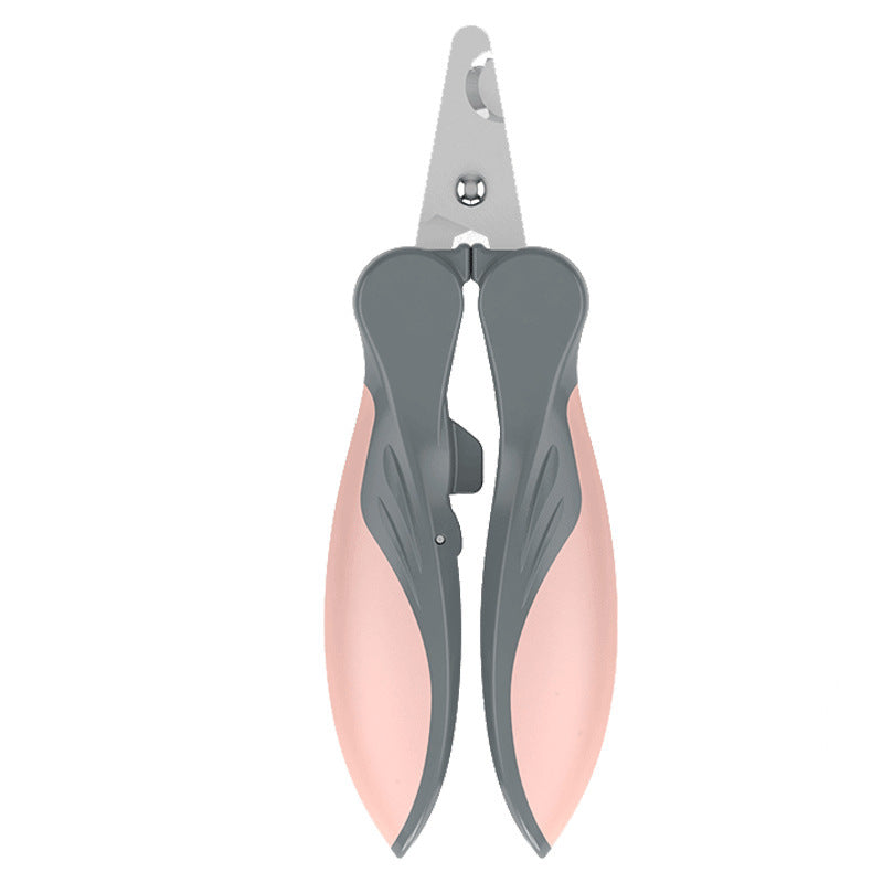KFX-4075581 Ergonomic Dog Nail Clippers with Soft Rubber Grip and Stainless Steel Blades