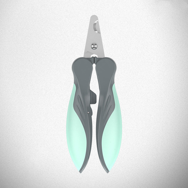 KFX-4075581 Ergonomic Dog Nail Clippers with Soft Rubber Grip and Stainless Steel Blades