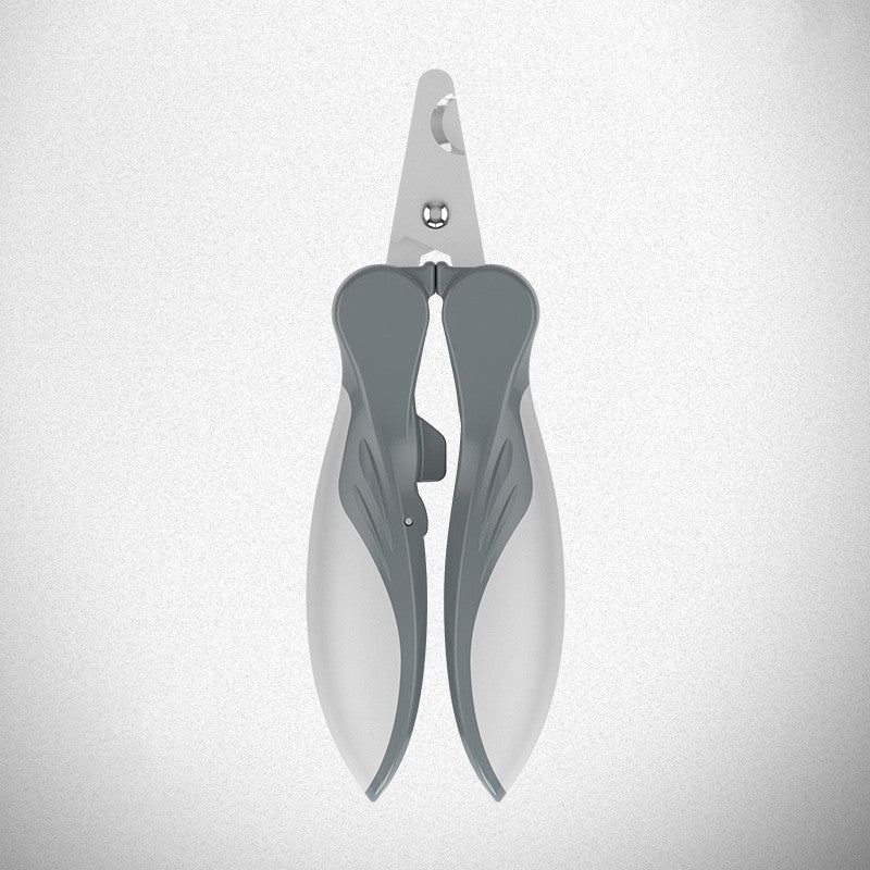 KFX-4075581 Ergonomic Dog Nail Clippers with Soft Rubber Grip and Stainless Steel Blades