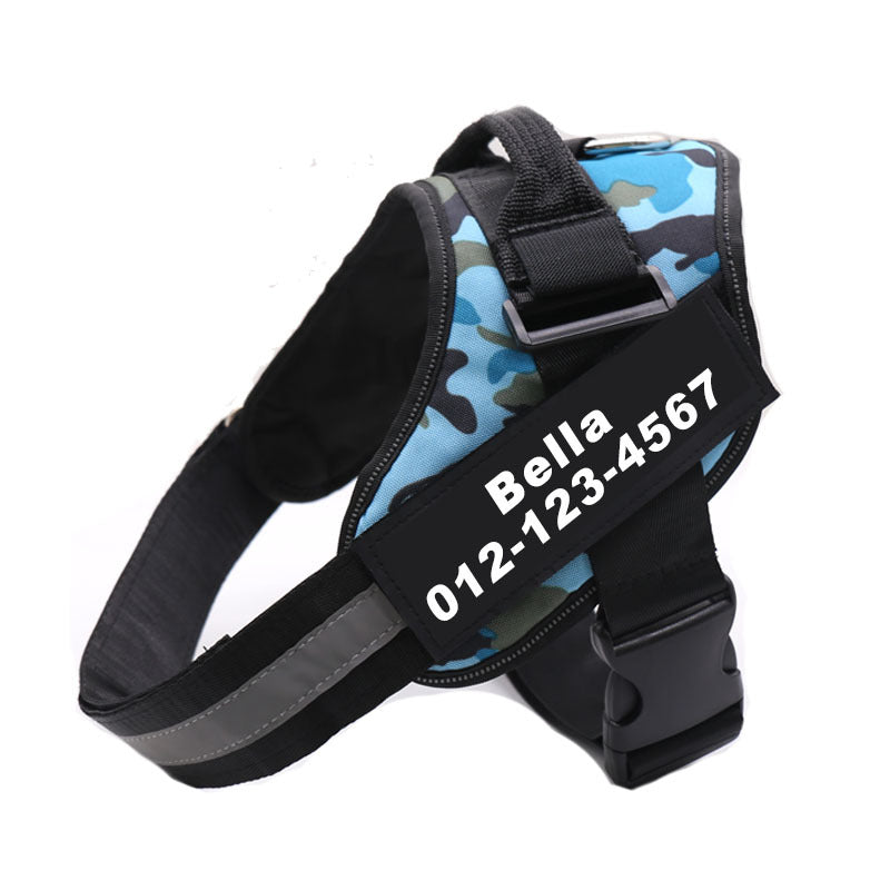 KFX-4075837 Adjustable No-Pull Dog Harness with Reflective Straps - Comfortable and Breathable Vest for Small to Large Pets