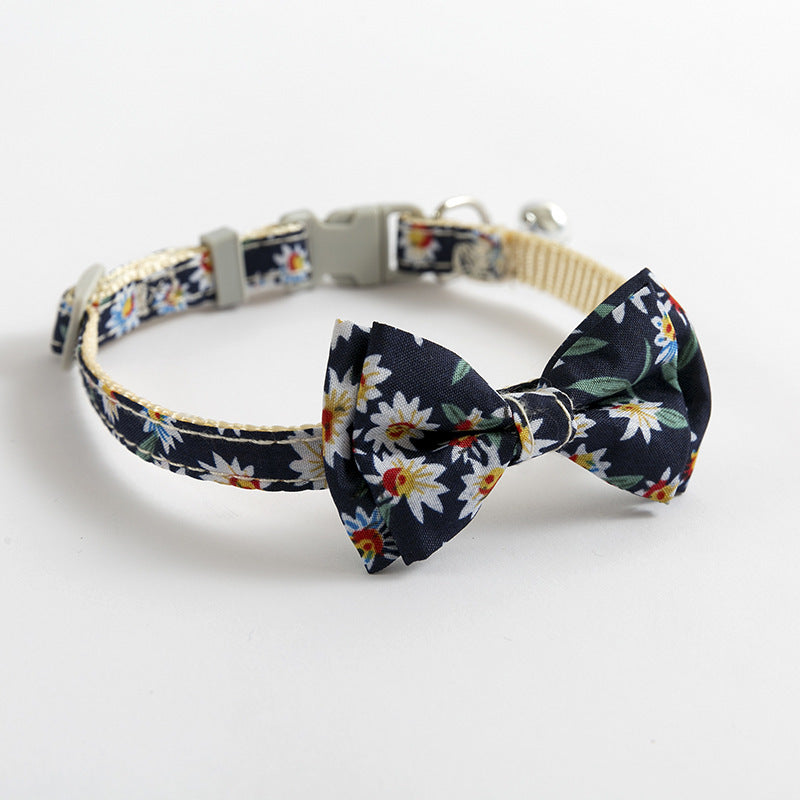 KFX-4075965 Blue Safety Cat Collar with Adjustable Buckle and Bell