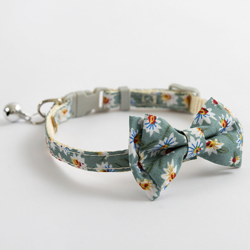 KFX-4075965 Blue Safety Cat Collar with Adjustable Buckle and Bell