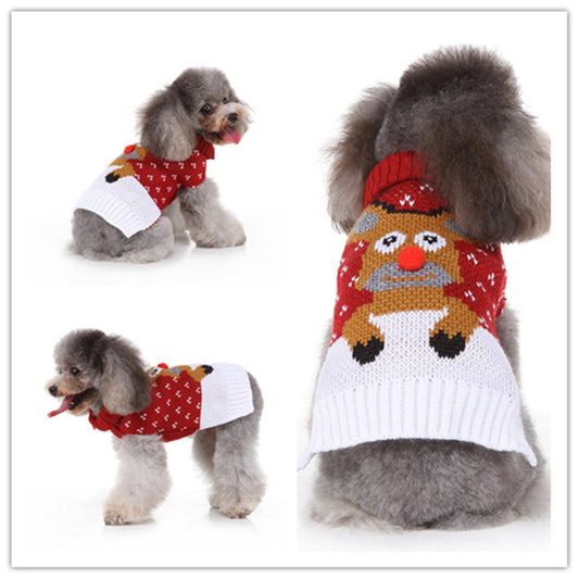 KFX-4077757 Casual Polyester Sweater for Dogs - Autumn Style in Various Sizes