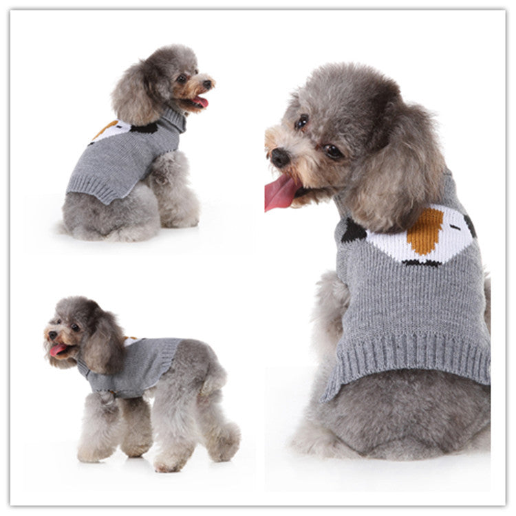 KFX-4077757 Casual Polyester Sweater for Dogs - Autumn Style in Various Sizes