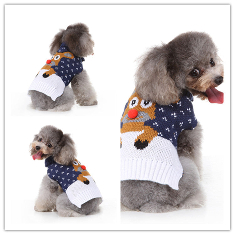 KFX-4077757 Casual Polyester Sweater for Dogs - Autumn Style in Various Sizes