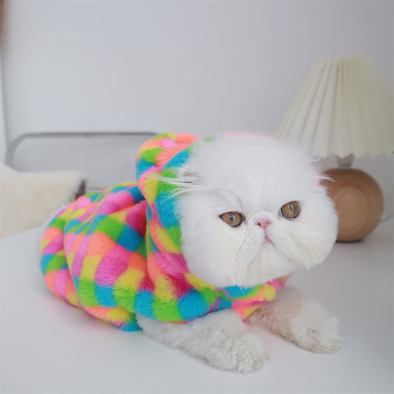 KFX-4078141 Cozy Casual Rabbit Fur Vest for Cats and Small Dogs