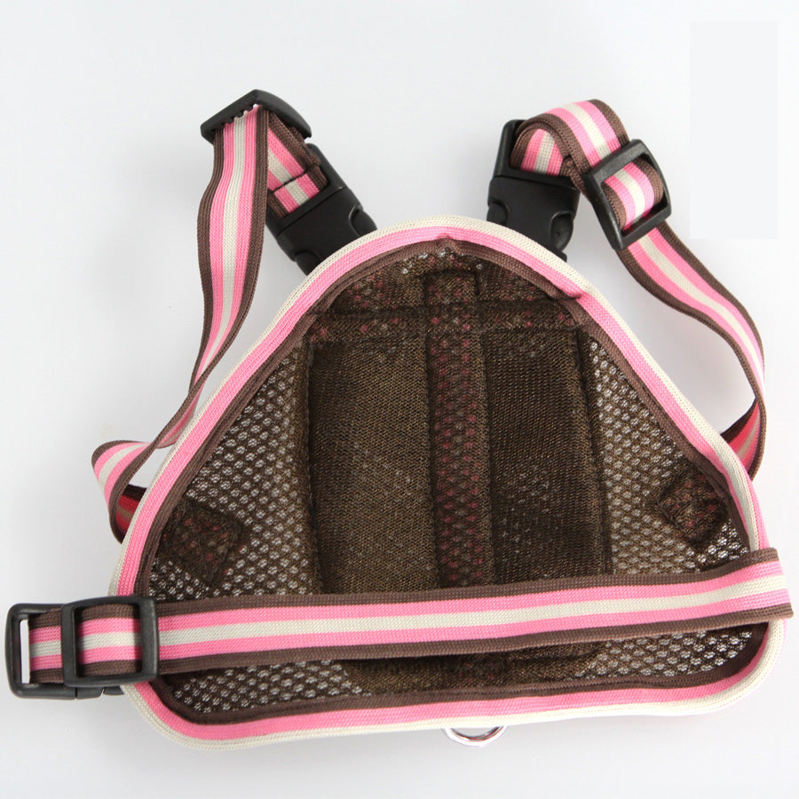 KFX-4079037 Breathable Mesh Pet Traction Backpack - Sizes S & M for Comfort and Stability