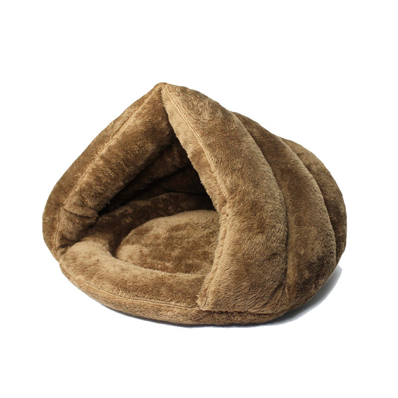 KFX-4079805 Cozy Plush Triceratops Pet Bed for Small Dogs and Cats, Removable Cushion, Soft and Warm