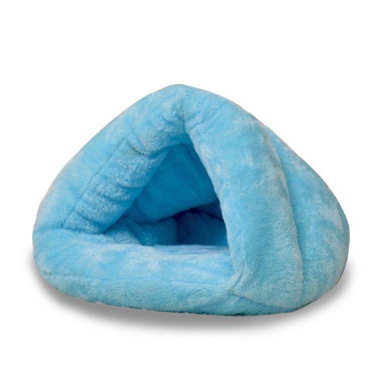 KFX-4079805 Cozy Plush Triceratops Pet Bed for Small Dogs and Cats, Removable Cushion, Soft and Warm