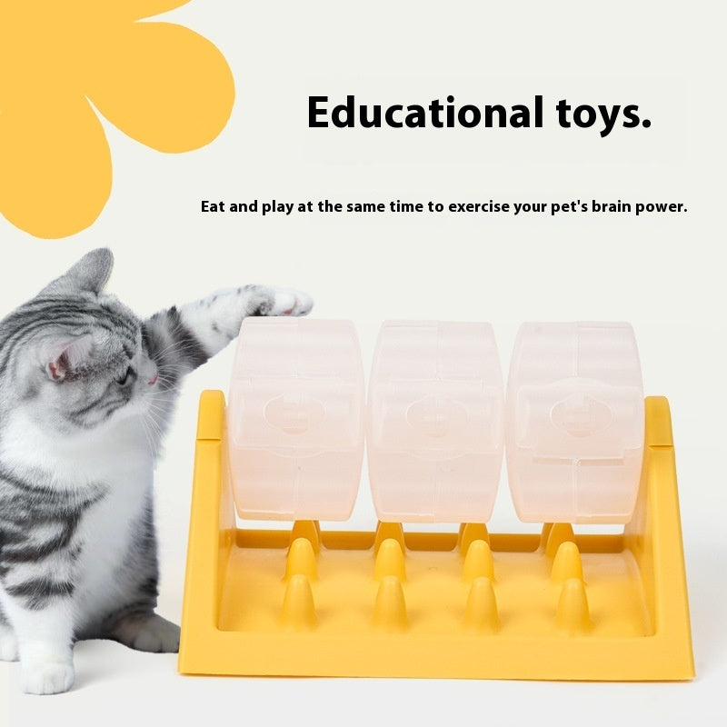 KFX-4080573 Slow Feeding Trainer Puzzle Toy for Dogs and Cats - Available in Yellow, Pink, Green