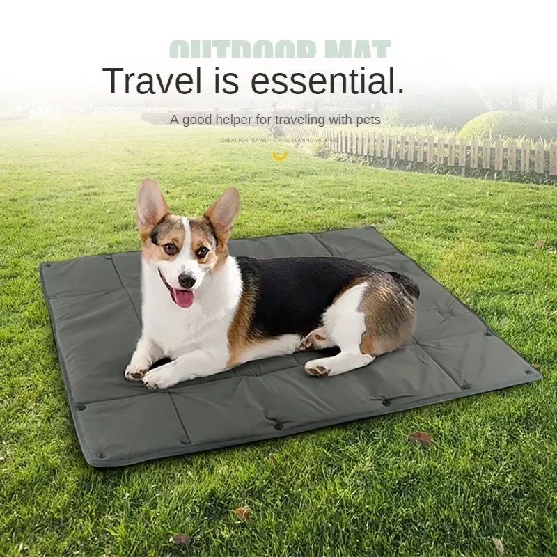 KFX-4081597 Collapsible 3-in-1 Dog Travel Bed - Portable Pet Carrier, Mat, and Dirt-Resistant Cushion