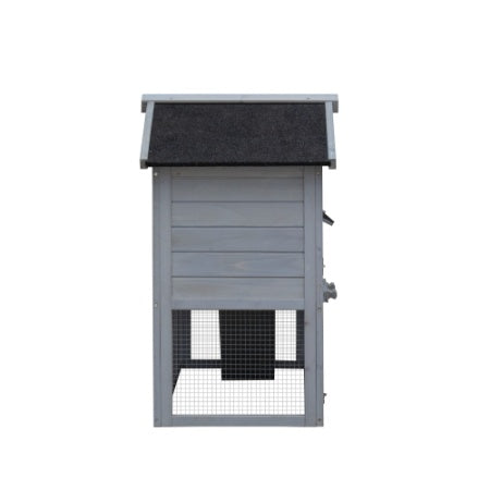 KFX-4083389 Outdoor Rabbit Hutch with Large Run Space and No Leak Tray for Small Animals