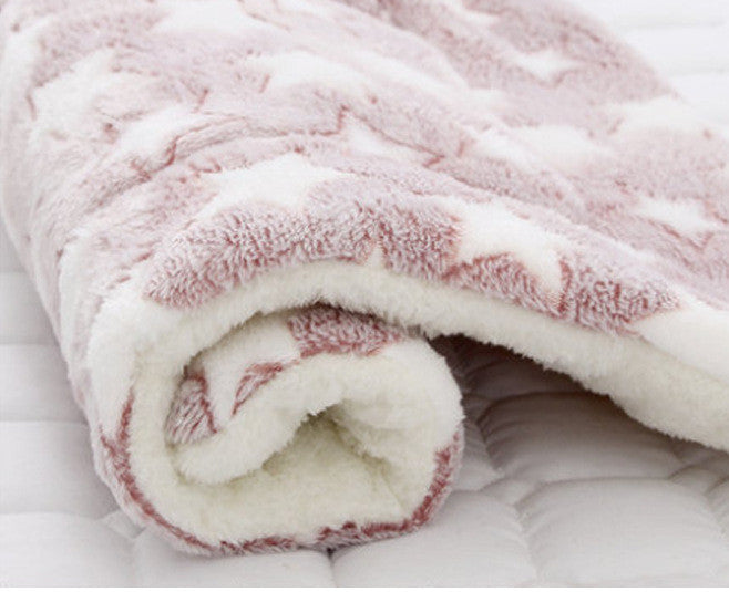 KFX-4083773 Four Seasons Universal Pet Mat - Flannel & Lamb Wool Cozy Bed for Small Animals