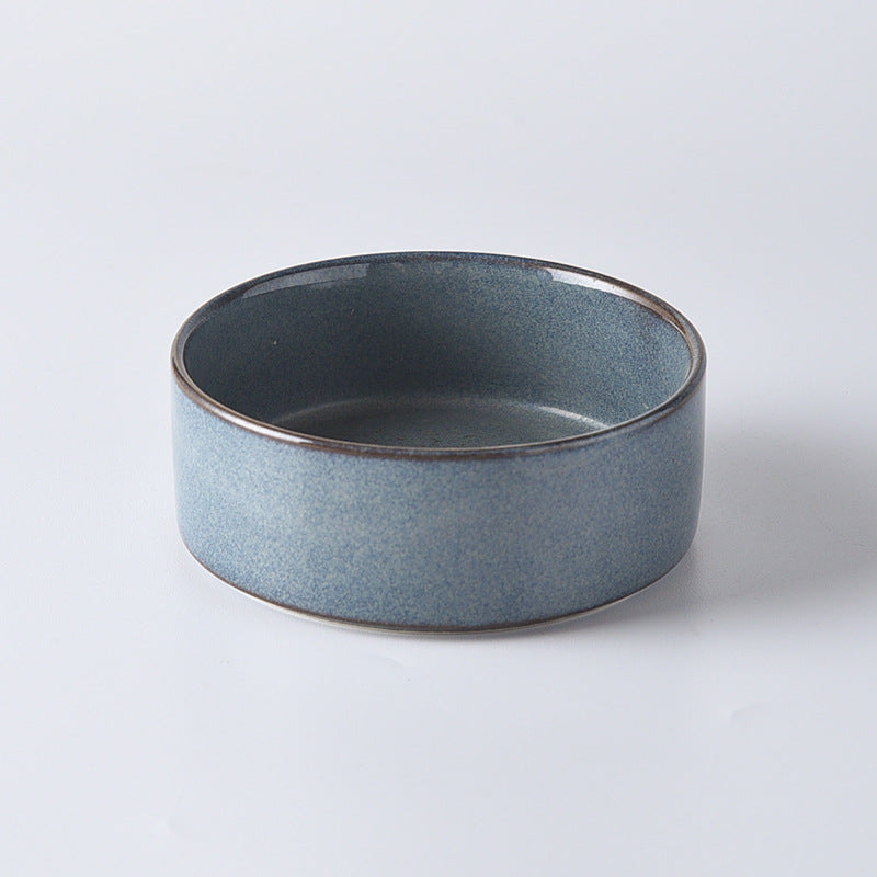 KFX-4085693 Ceramic Pet Double Bowl Anti-Tumble Design for Cats - 13cm & 15.5cm Size Options