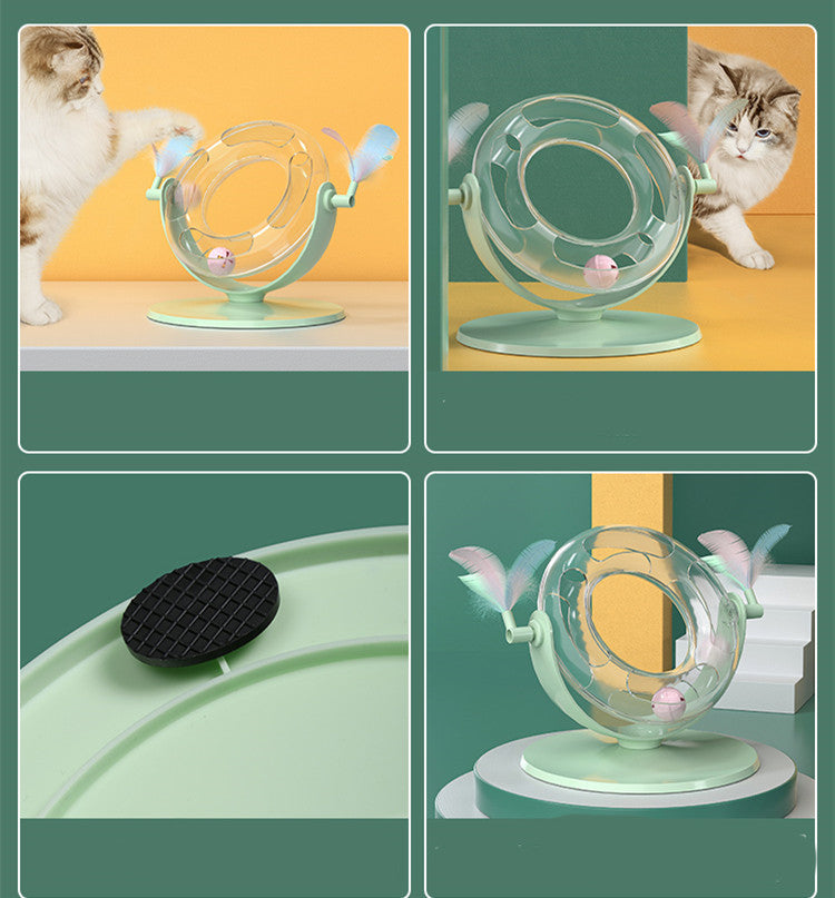KFX-4086333 Automatic Cat Toy for Self-Play and Boredom Relief, Bite Resistant, Eco-Friendly