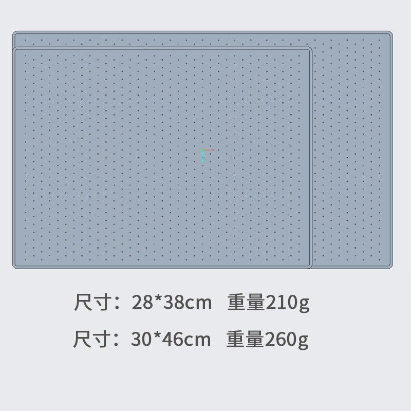 KFX-4087357 Silicone Anti-Spill Placemat for Pets - Non-Slip, Available in Gray and Black, Multiple Sizes