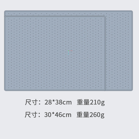 KFX-4087357 Silicone Anti-Spill Placemat for Pets - Non-Slip, Available in Gray and Black, Multiple Sizes