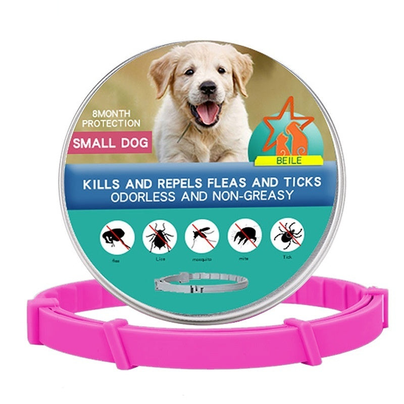 KFX-4087485 Insect-Repellent Silicone Collar for Cats and Dogs - Four Seasons Style